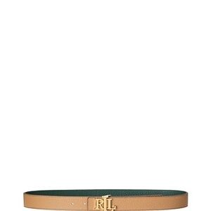 Ralph Lauren Dual-Tone Belt with Gold Buckle